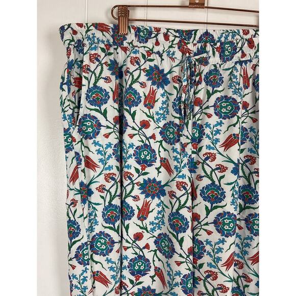 Tolani Collection 100% Viscose Wide Leg Ankle Length Floral Print Flowy Pants XL - Picture 3 of 8